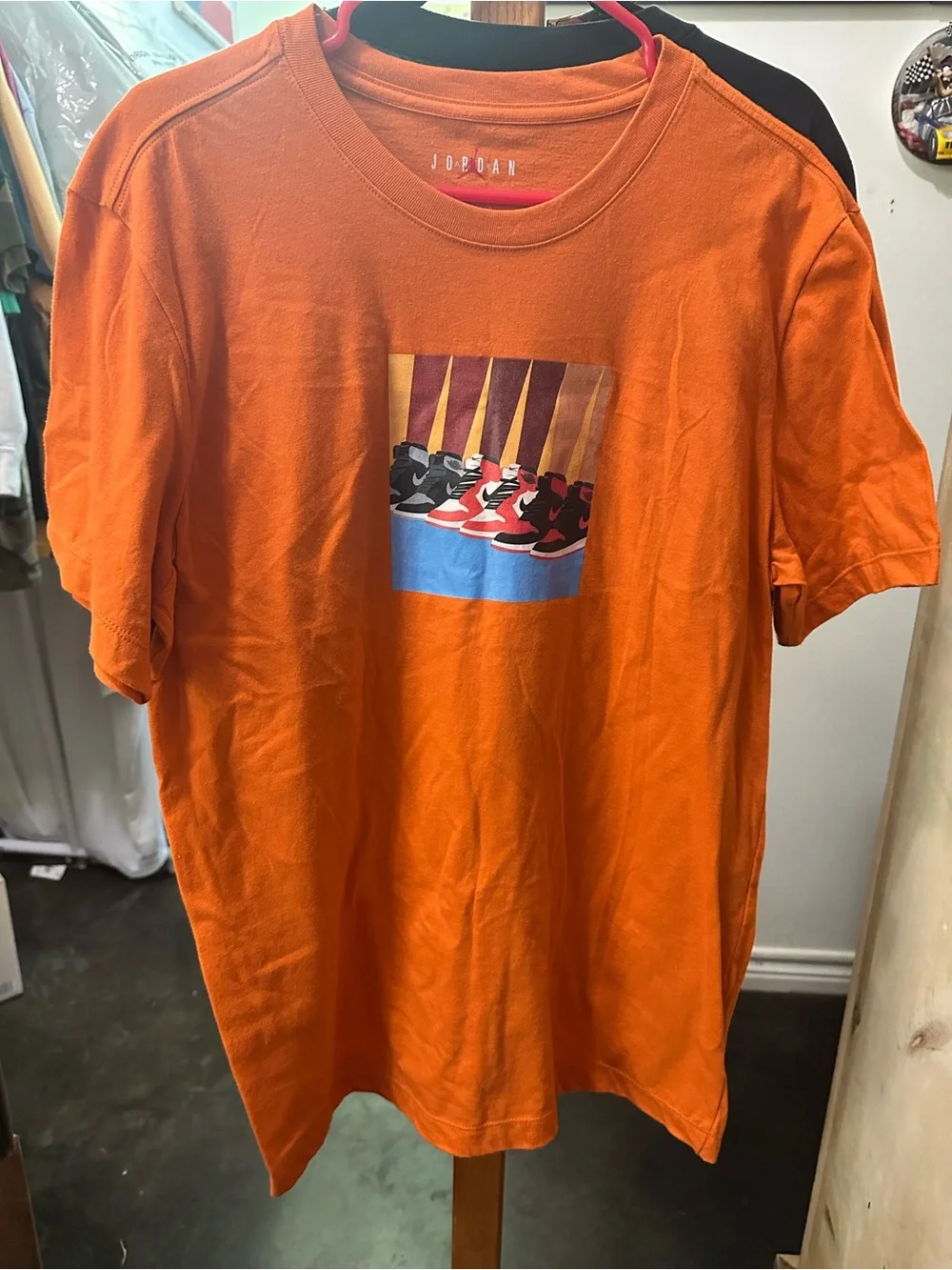 Air Jordan Nike Sneaker Graphic T-Shirt Orange